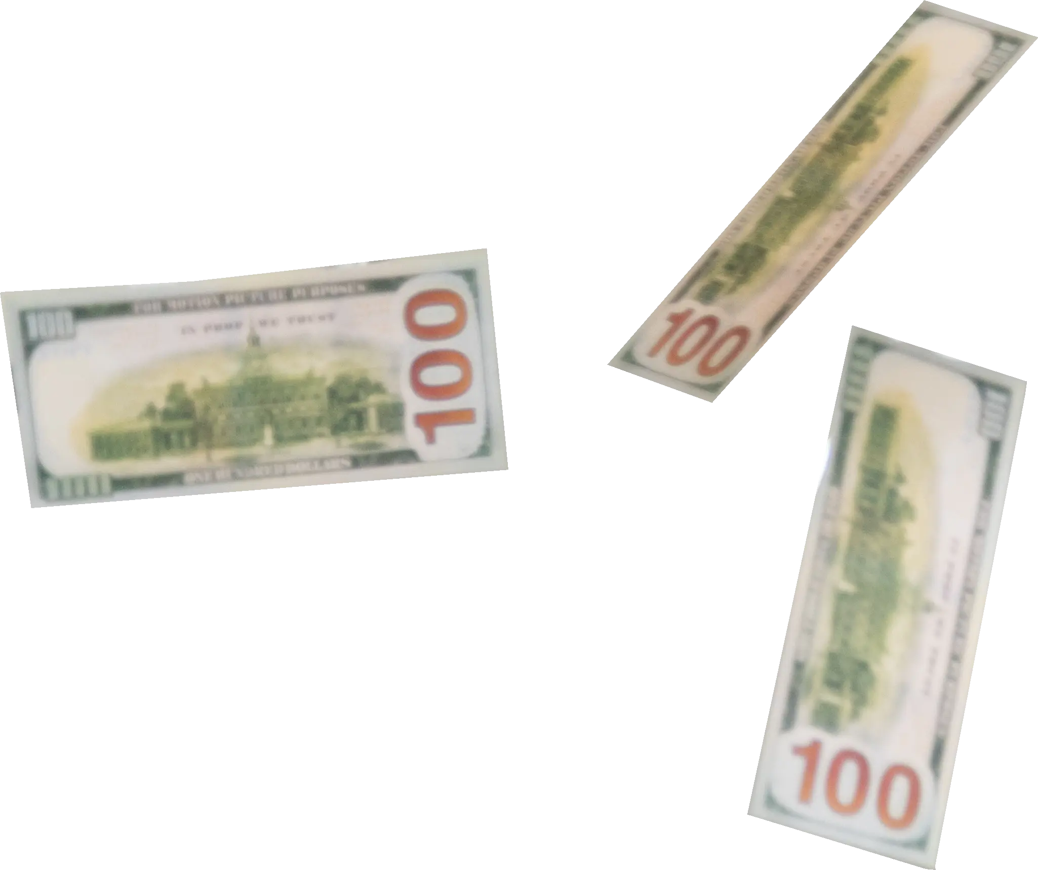 More money falling down from the money gun